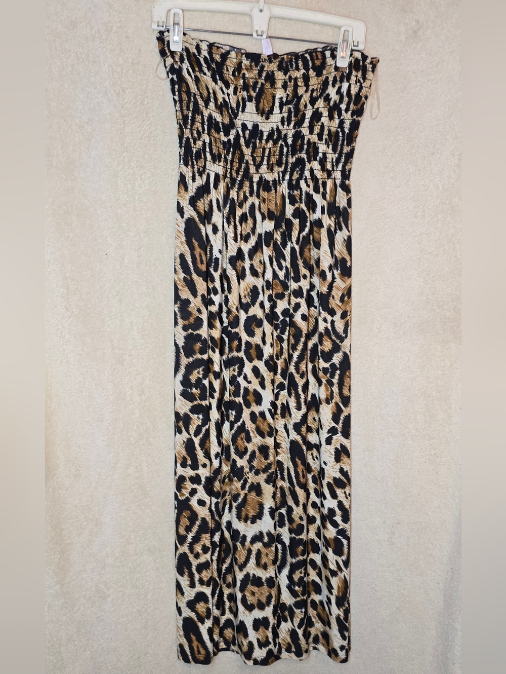 Love Crazy Animal Print Leopard Print Sleeveless Dress Long Size Medium